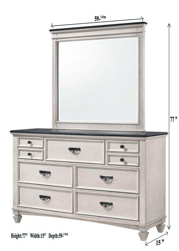 Sawyer - Dresser - Antique White