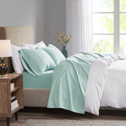 3M Microcell - Luxurious Brushed Microfiber Deep Pocket Sheet Set - Seafoam