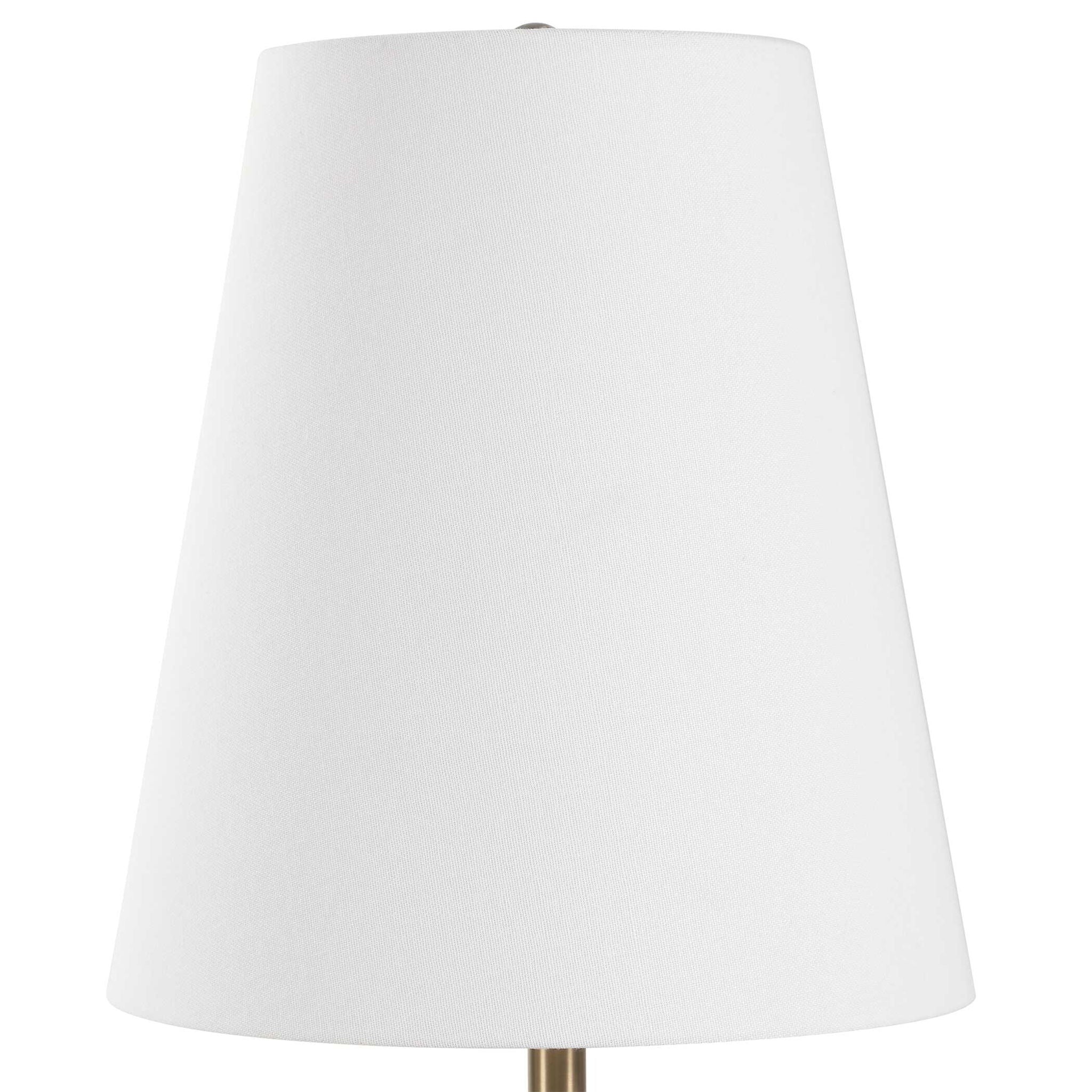 Marcela - Panda Marble Buffet Lamp - Black