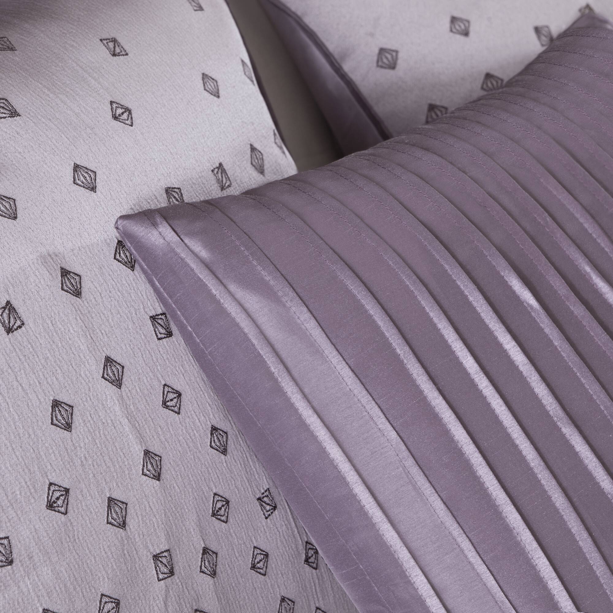 Biloxi - King 6 Piece Duvet Cover Set - Purple