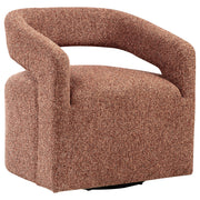 Brillia - Swivel Accent Chair - Burgundy