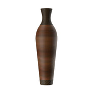 Tall Standing Designer Floor Vases With Elegant 2 Tone Finishes Ideal For Decorating Living Rooms, Bedrooms, Entryways Perfect For Decorating Your Home - Black / Gray