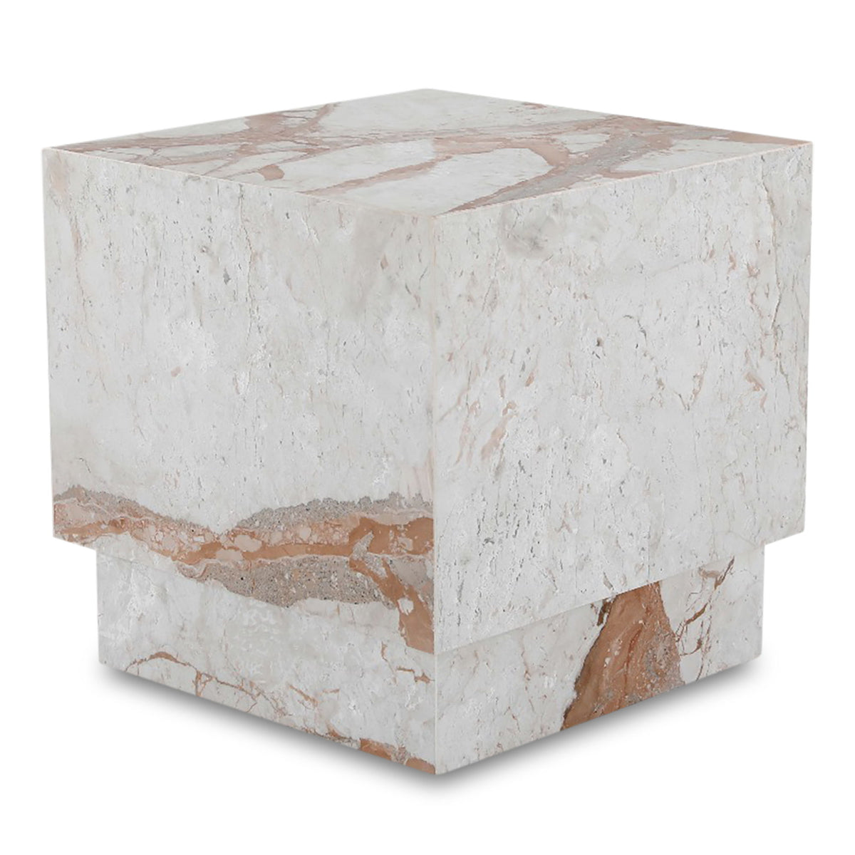 Layla - Side Table - Breccia Marble