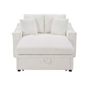 Modern Chaise Sofa With Hidden Storage For Living Room