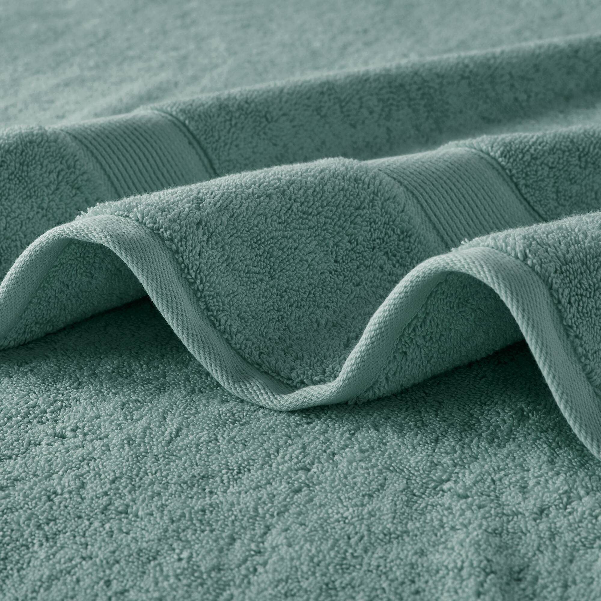 800GSM - 8 Piece Antimicrobial Towel Set - Dusty Green