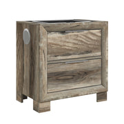 Callisie - Nightstand With Wireless Charging Top - Brown