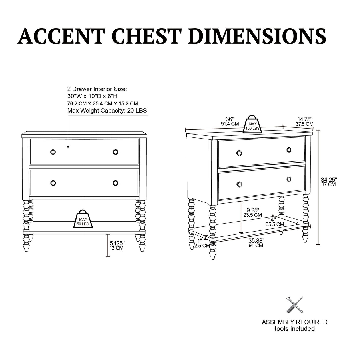Beckett - 2 Drawer Accent Chest - Natural