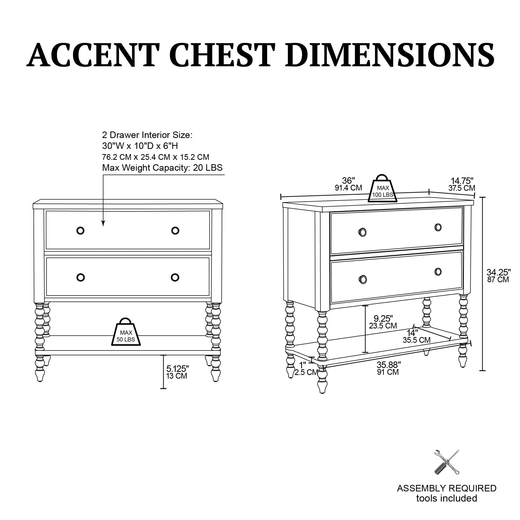 Beckett - 2 Drawer Accent Chest - Morocco Brown