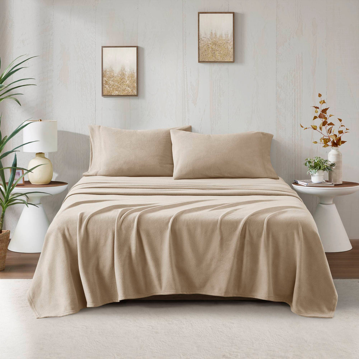 Micro Fleece - Sheet Set - Khaki