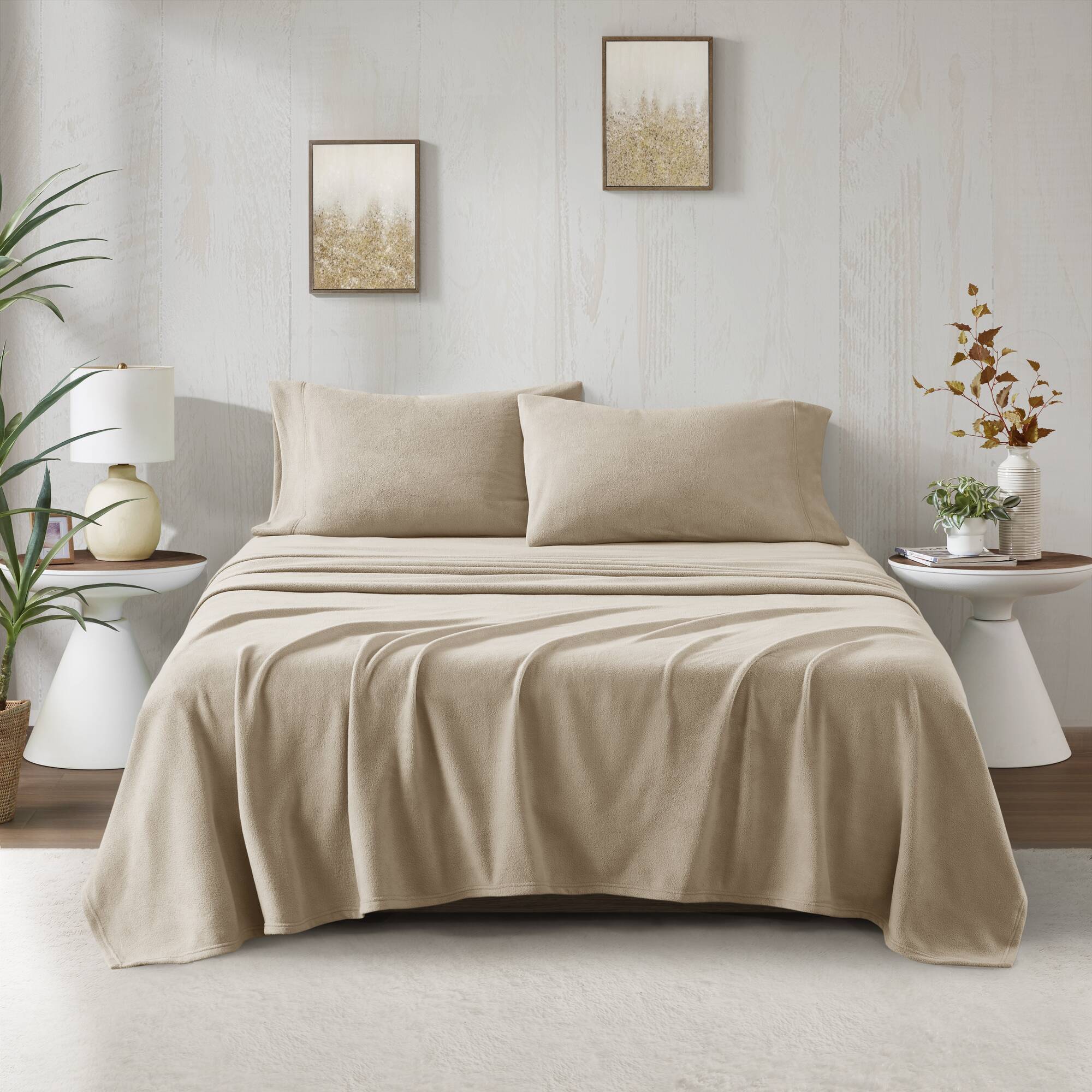 Micro Fleece - King Sheet Set - Khaki