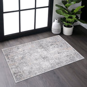 Marfi - 2' X 3' Abstract Area Rug - Gray Multi