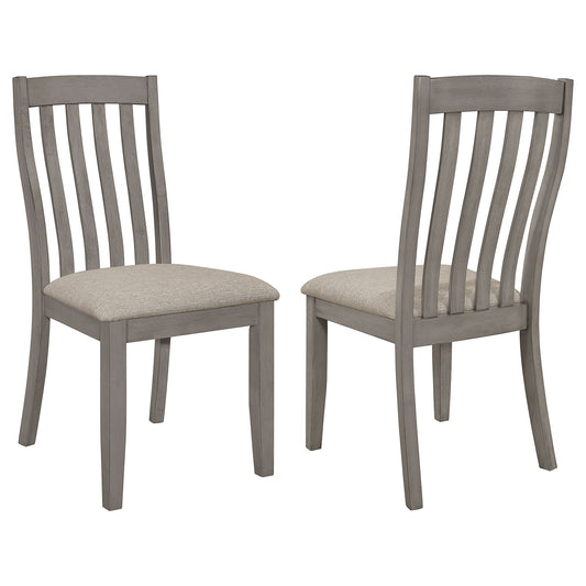 Padded Side Chair (Set of 2) - Gray