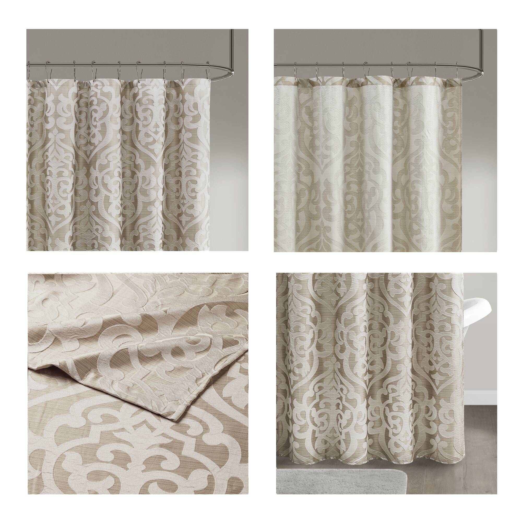 Odette - Shower Curtain - Tan