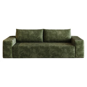 3 Setaser Sofa, Deep Seat Couches For Living Room - Green