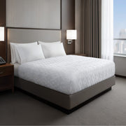 Jacquard Nova - King Essential Coverlet - White