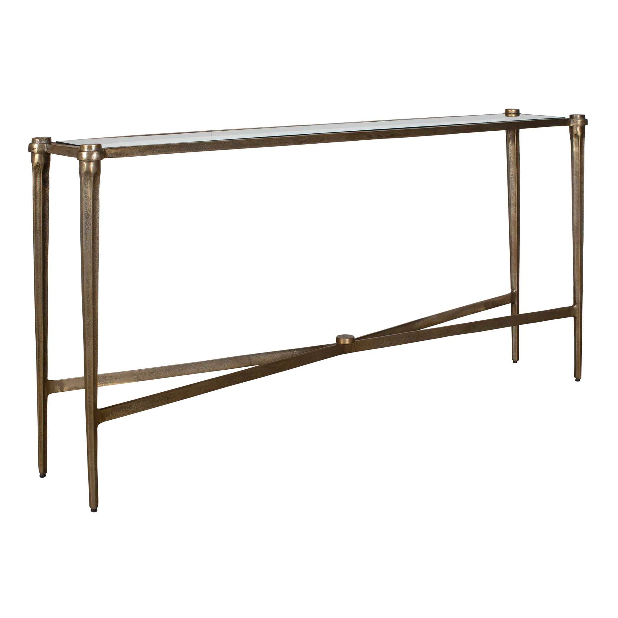 Amara - Console Table - Antique Brass