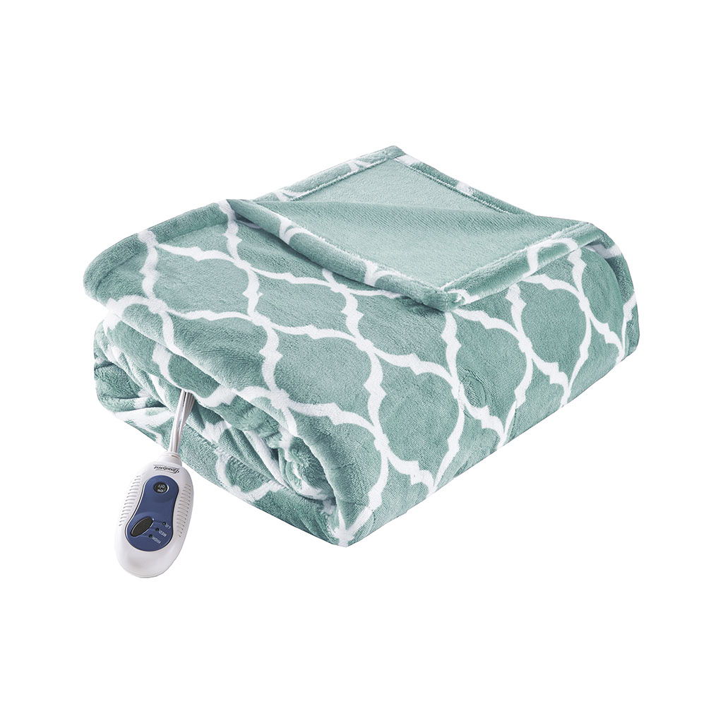 Heated Ogee - Throw - Aqua