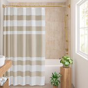 Spa Waffle - 78" Shower Curtain With 3M Treatment - Taupe