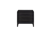 3 Drawer Nightstand With USB - Black