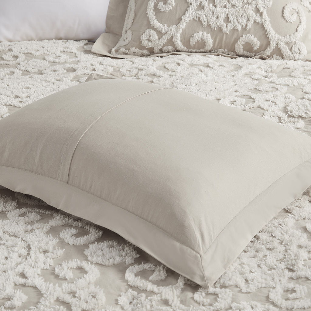 Suzanna - King Comforter Mini Set - Taupe