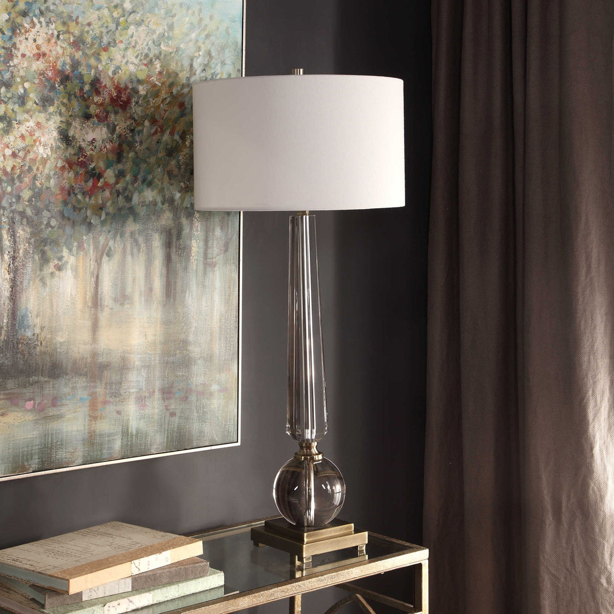 Crista - Crystal Lamp - Silver