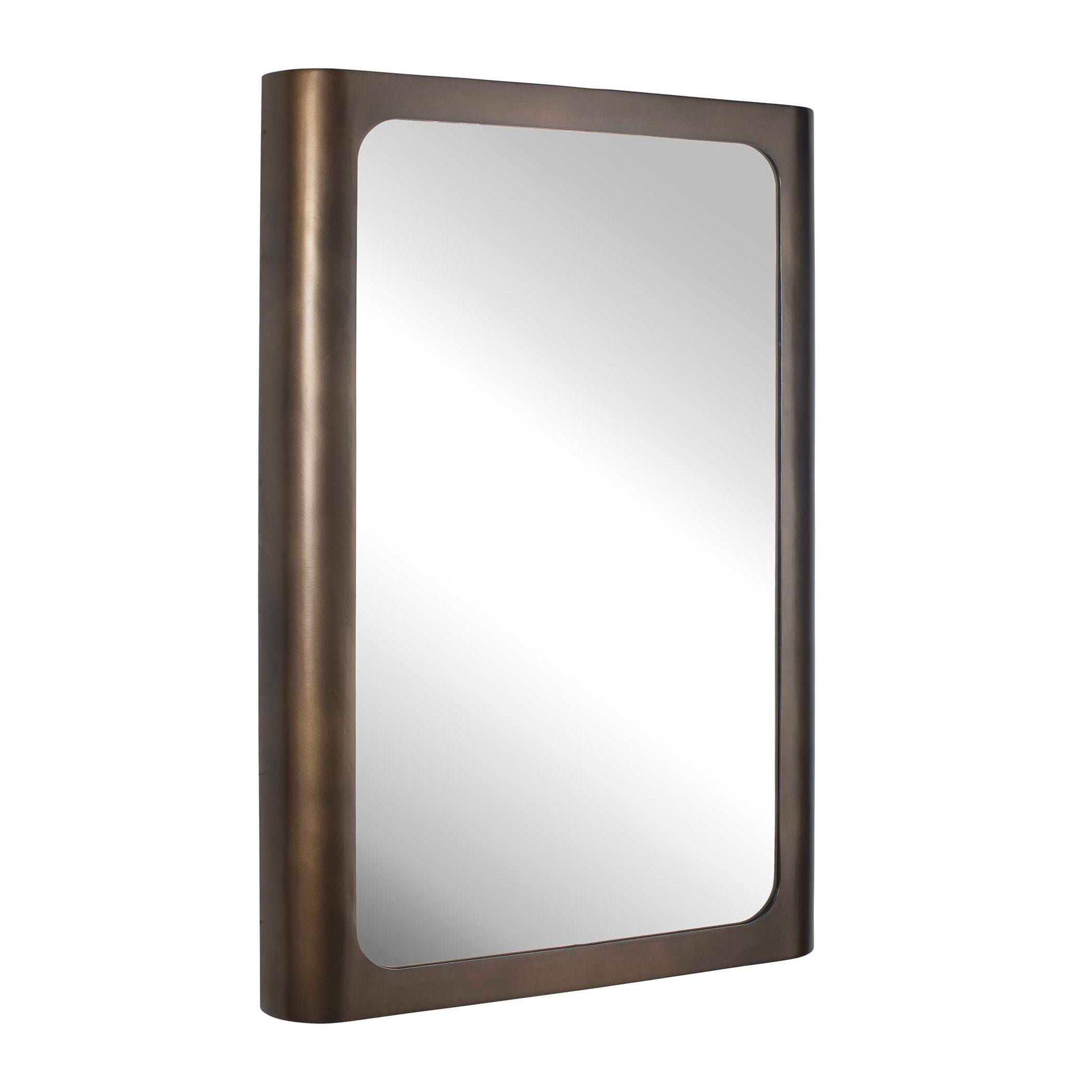 Fischer - Curved Edge Mirror - Gold Bronze