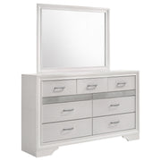 7 Drawer Dresser With Mirror - White