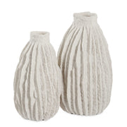 Ivory Ridge - Vases (Set of 2) - White