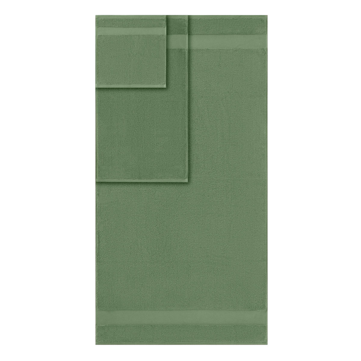 Turkish 6 Piece Bath Towel Set - Green