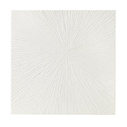 Sunburst - 100% Hand Painted Dimensional Wall Decor - White