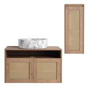 Bathroom Vanity & Art Sink And Side Cabinet, Float Mounting Design