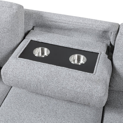 Sectional with Right Chaise, Pull-out Bed and Hidden Storage, Charging Ports