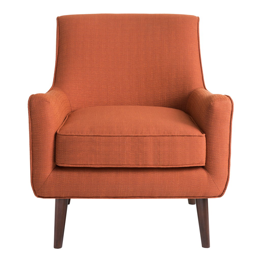 Oxford - Mid-Century Accent Chair - Burnt Orange