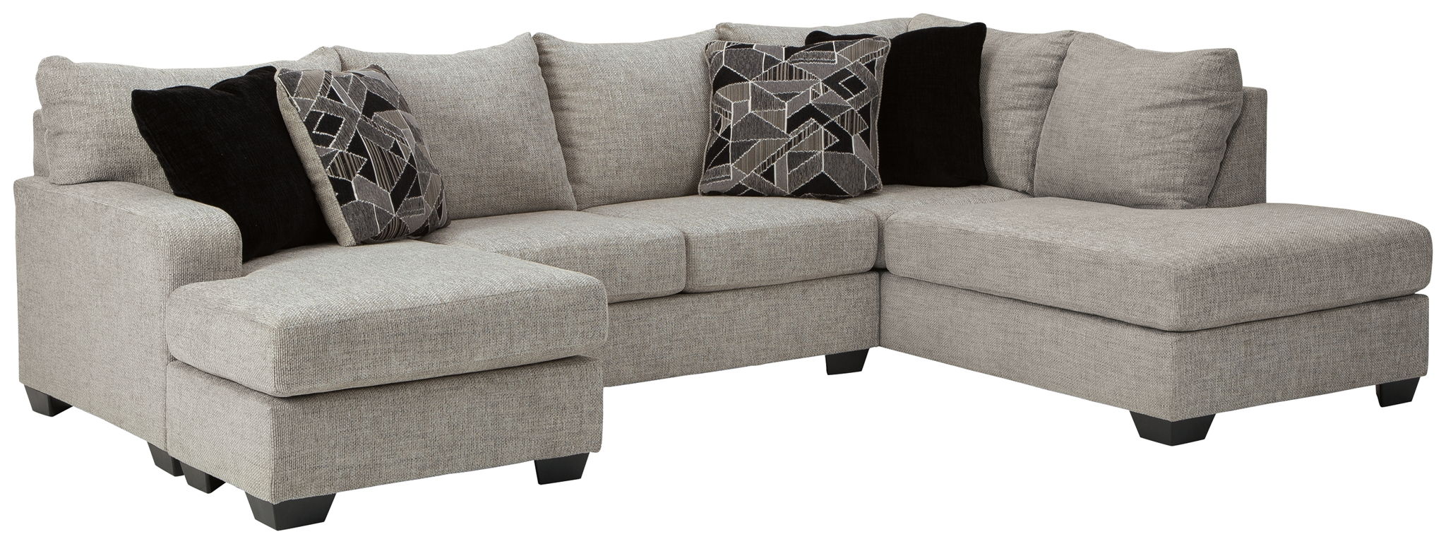 Megginson - Right Arm Facing Corner Chaise 2 Pc Sectional - Storm