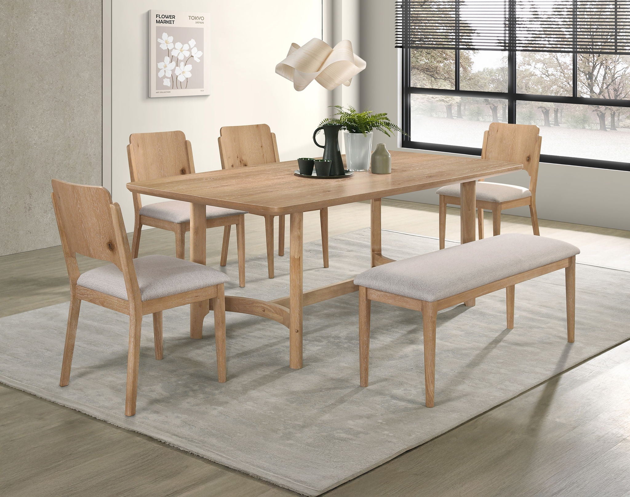 Arden - Bench - Light Brown / Gray