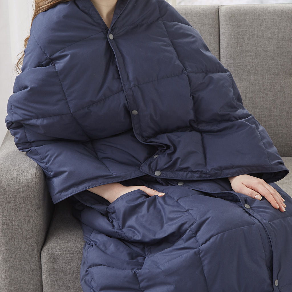 Hadly - Wearable Throw - Indigo