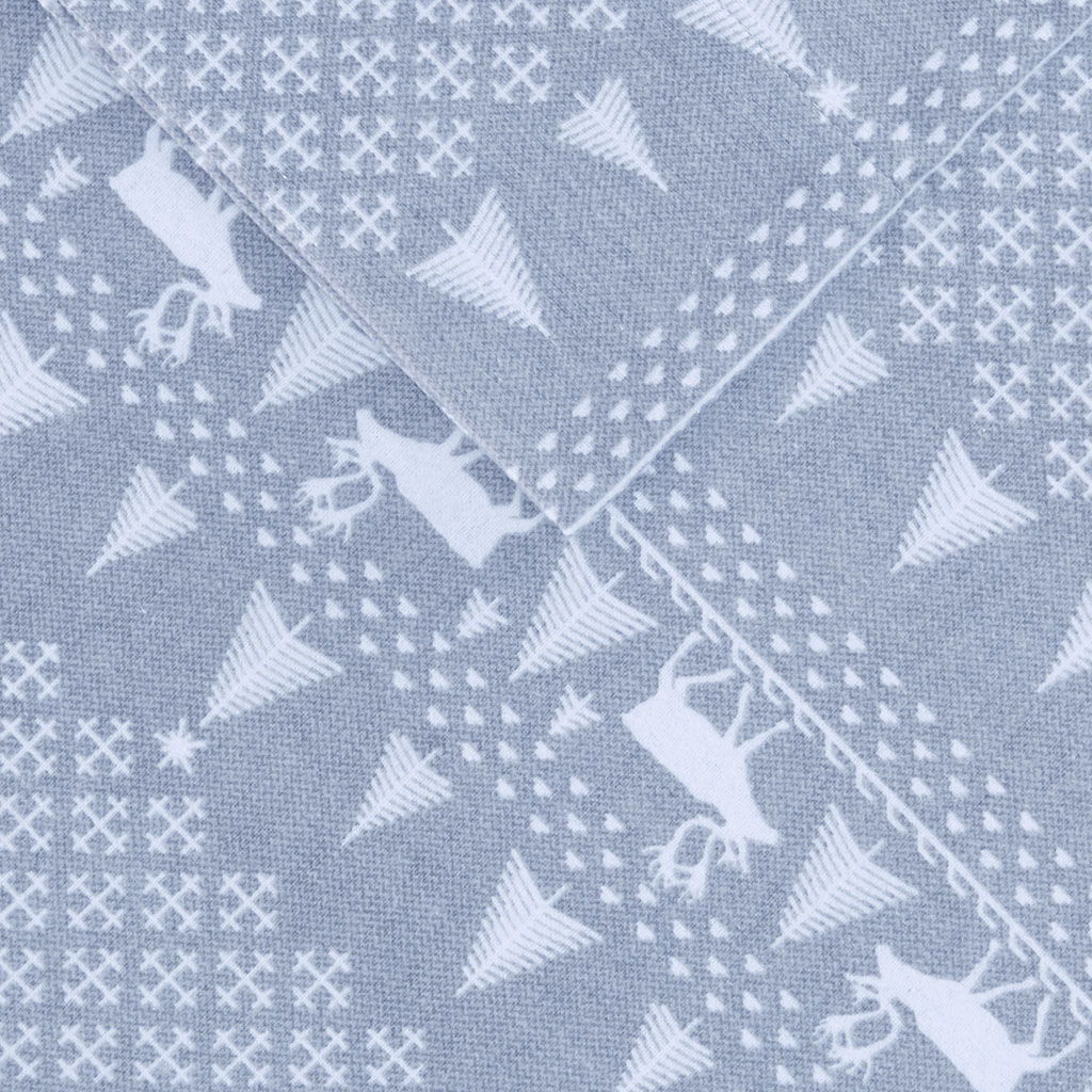 Flannel - California King Sheet Set - Blue Winter Frost