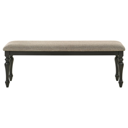 Kavita - Upholstered Dining Bench - Charcoal