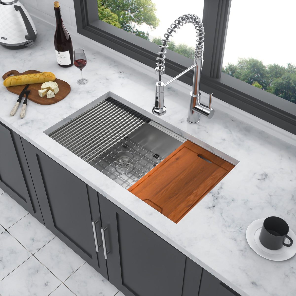 Modern Double Bowl Undermount Kitchen Sink