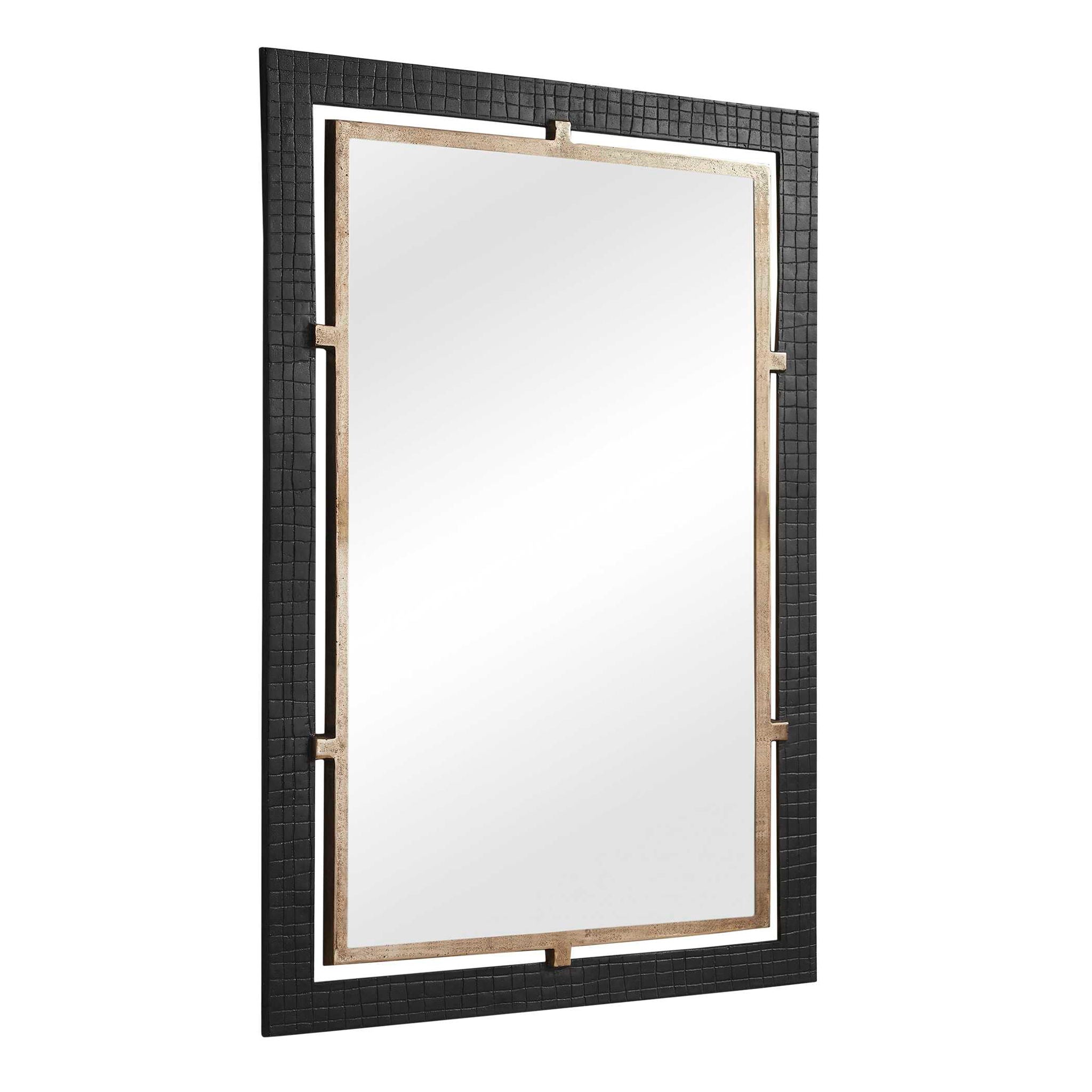 Guerra - Mirror - Walnut & Brass