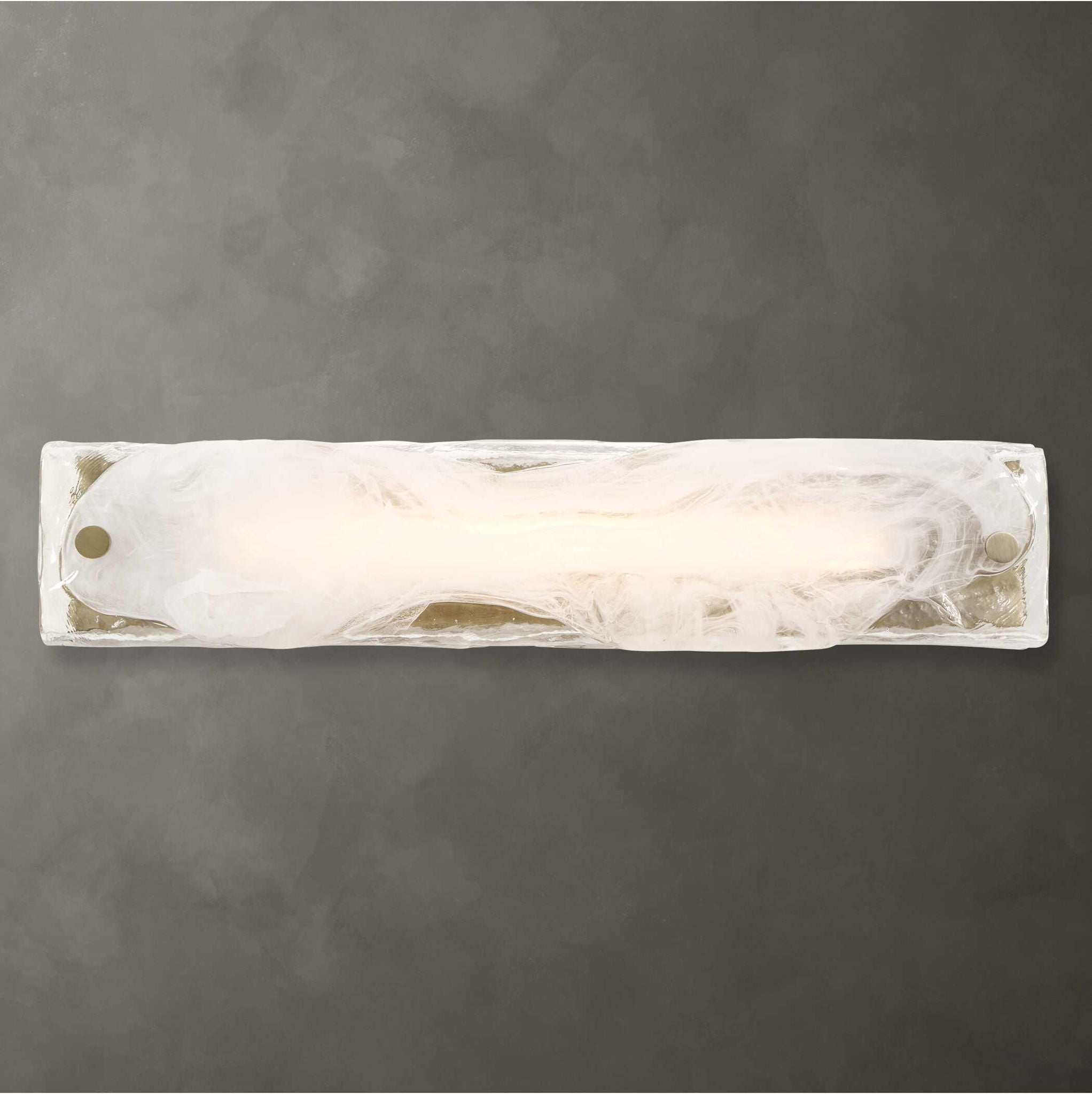 Taffy - 1 Light LED Swirl Glass Sconce - White