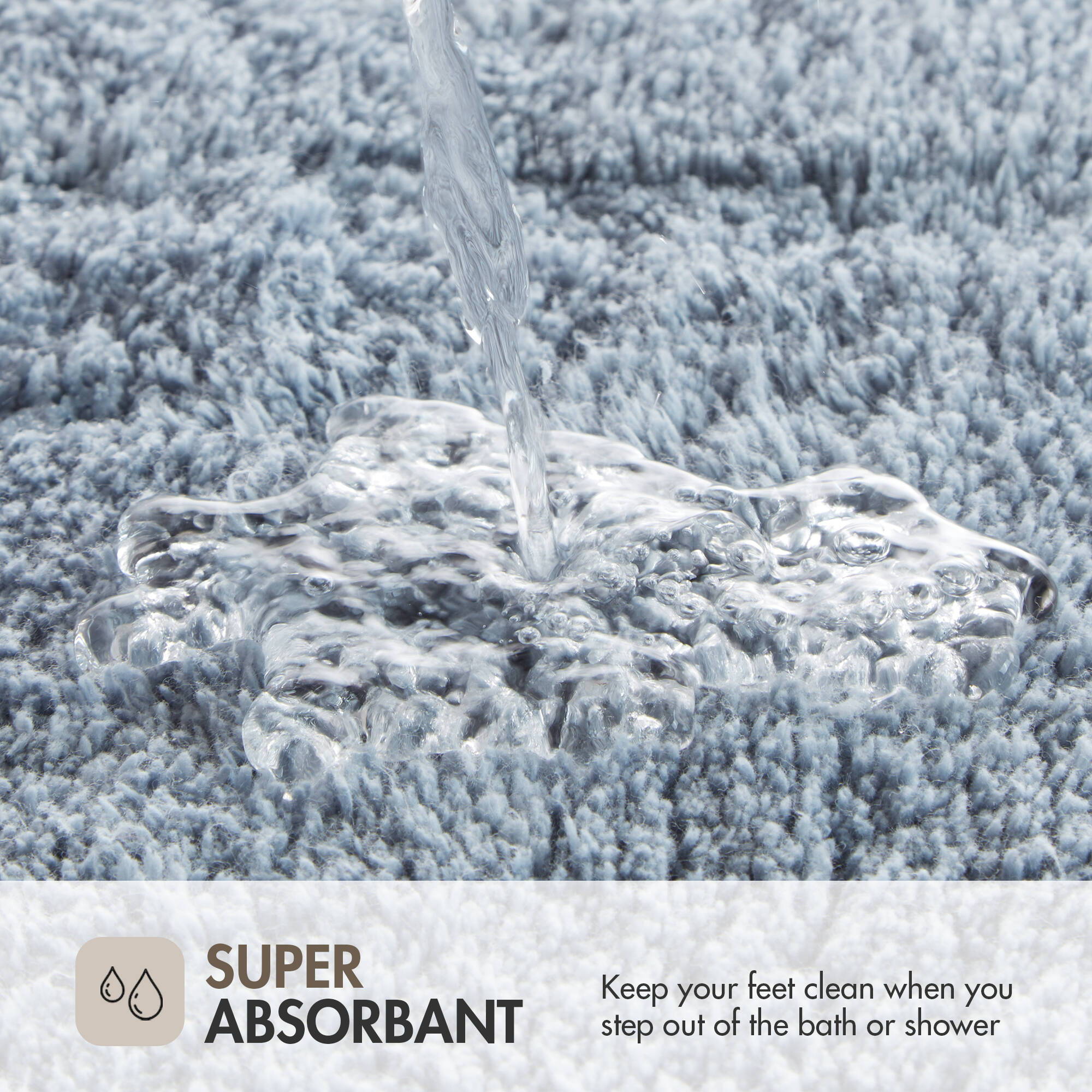 Evan - 20" x 30" Tufted Bath Rug - Blue