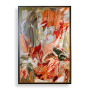 Garden City - Abstract Art - Green / Orange / Pink