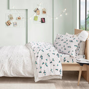 Cozy Soft - Twin Long Novelty Print Sheet Set - Teal Dogs