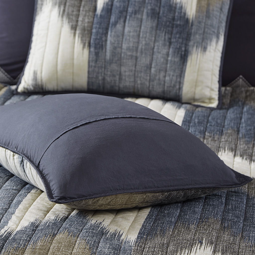 Alpine - 3 Piece Printed Coverlet Set - Navy