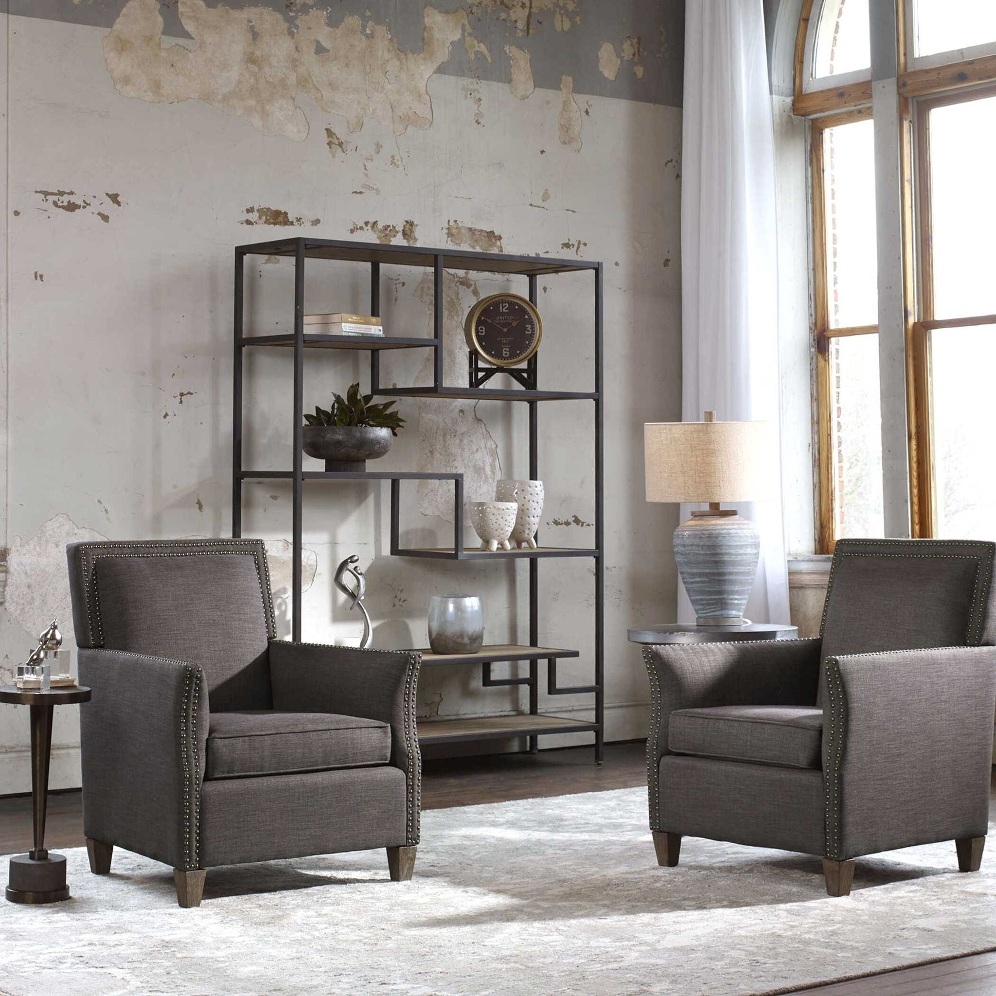 Sherwin - Industrial Etagere - Light Brown