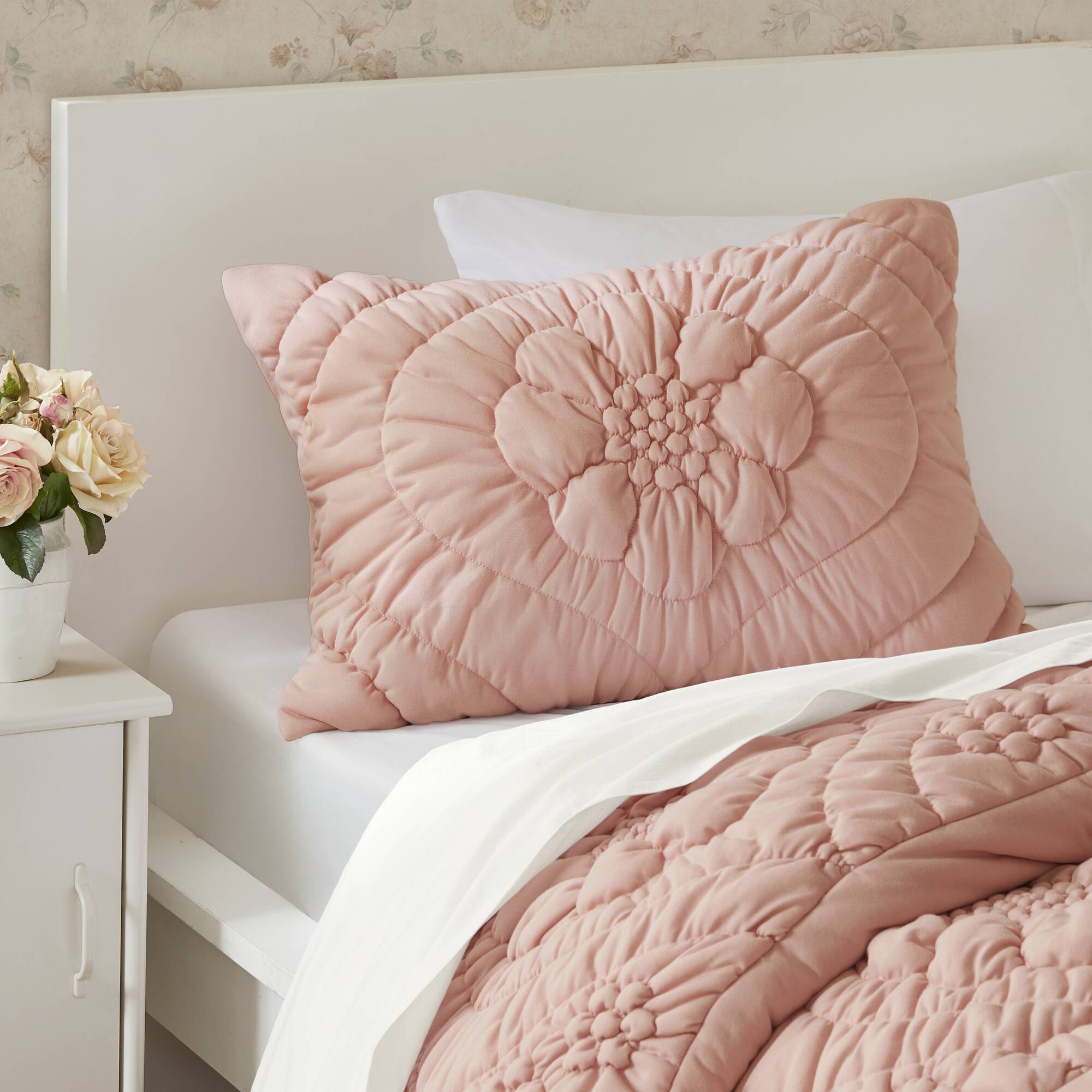 Elise - Full/Queen Comforter Set - Pink
