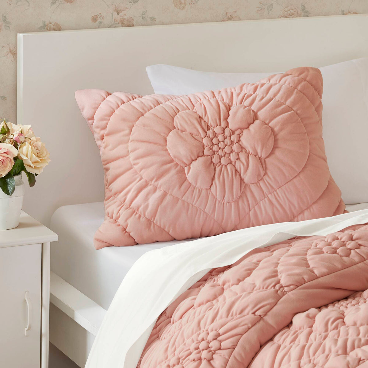 Elise - Twin Comforter Set - Pink