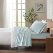 Cozy Flannel - King Printed Sheet Set - Aqua Dots