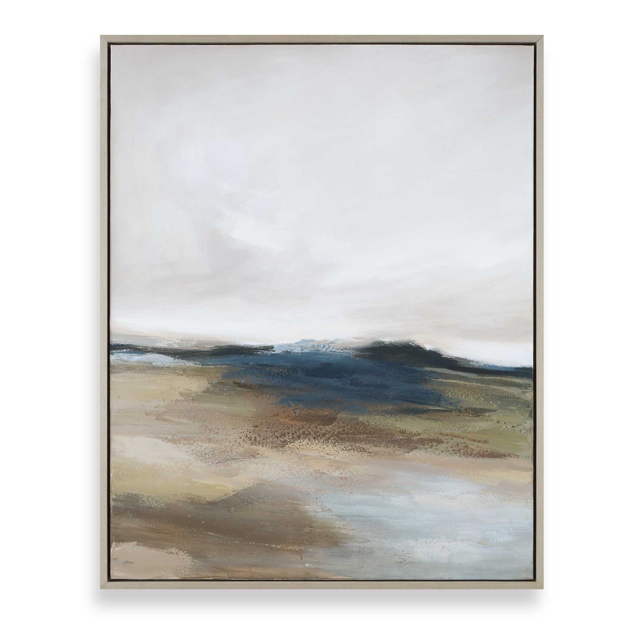 Prairie's Edge - Landscape Canvas - Blue / Gray / Green / White